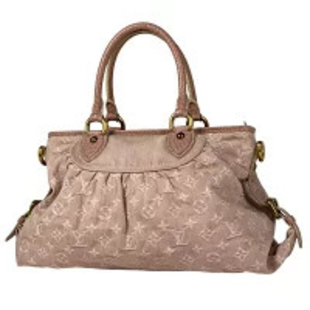 Louis Vuitton Neo Cabby Shoulder Bag Handbag Monogram Denim Rose